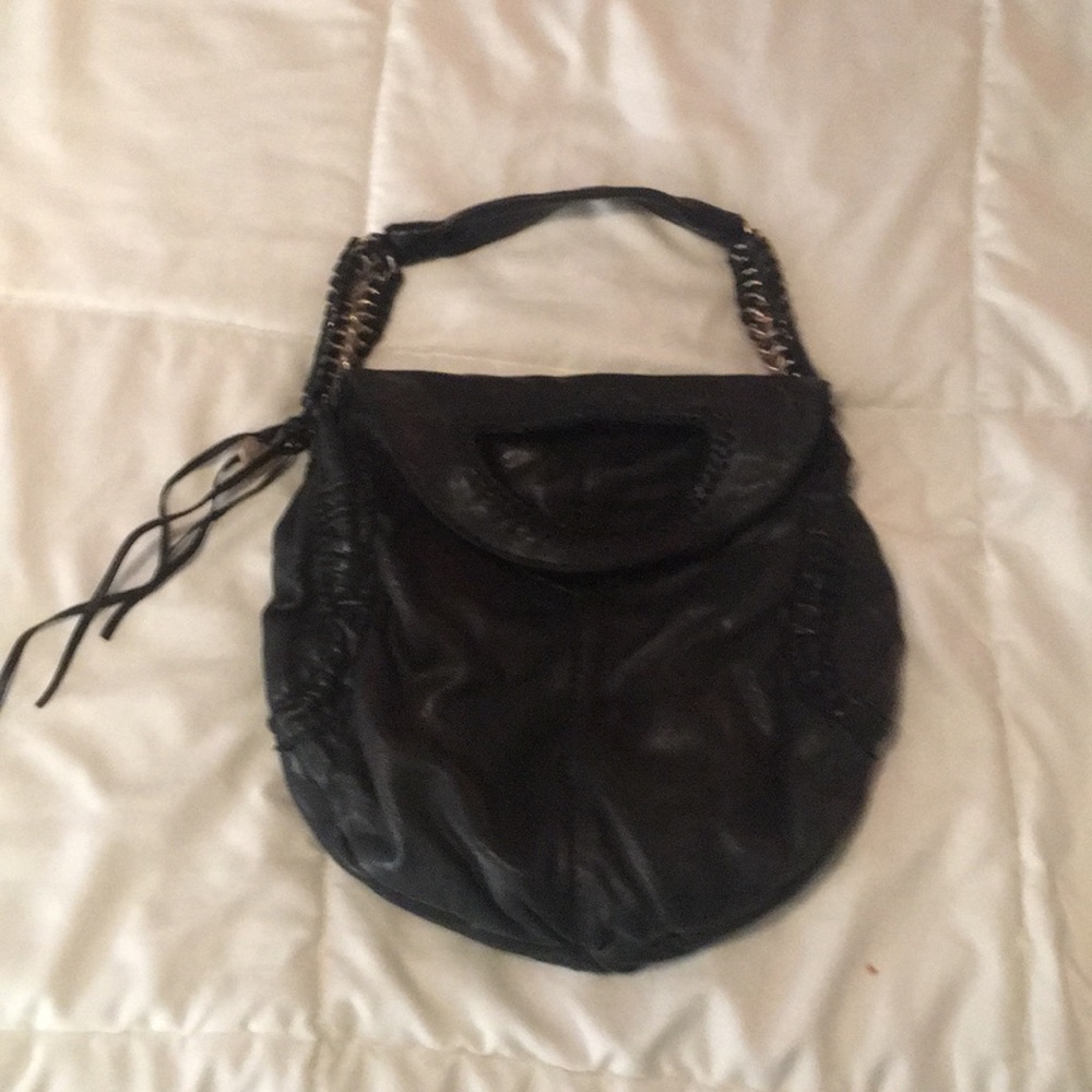 Black leather Lucky Brand purse